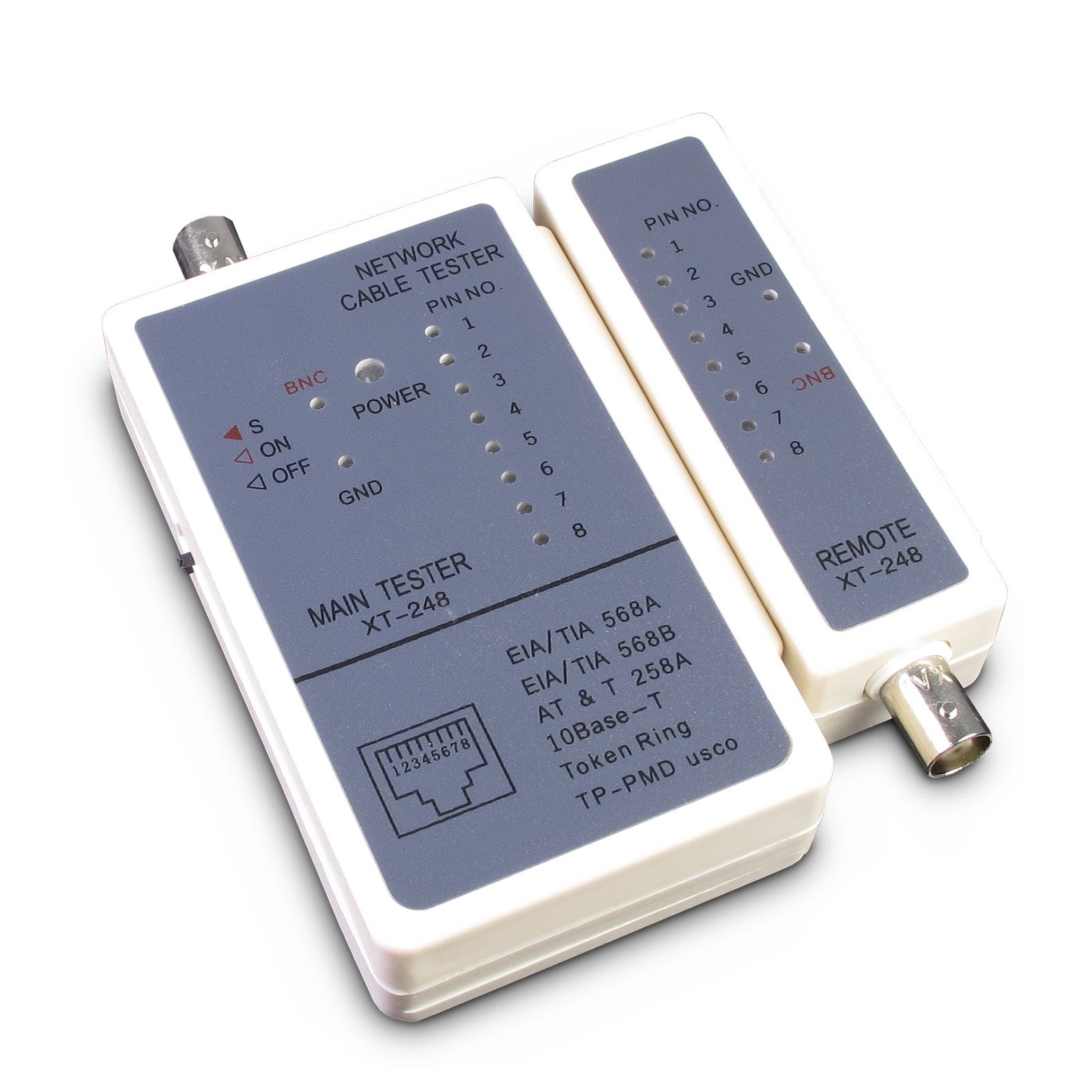 Inter-Tech Comprobador De Cables Para 10base-T U.-2,Rj45,Rj11,258a
