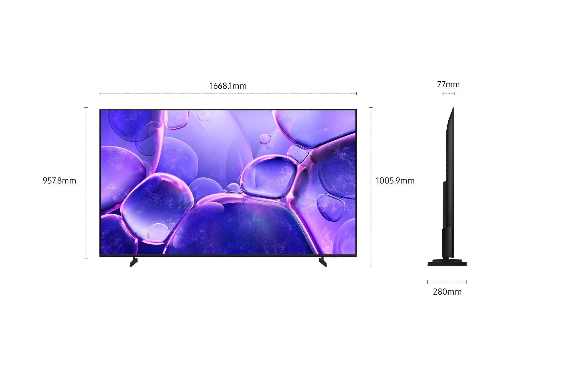 EAN 8806097090083 - Samsung TU75U8005FU 190,5 cm (75") 4K Ultra HD Smart TV Wifi Negro imagen 6