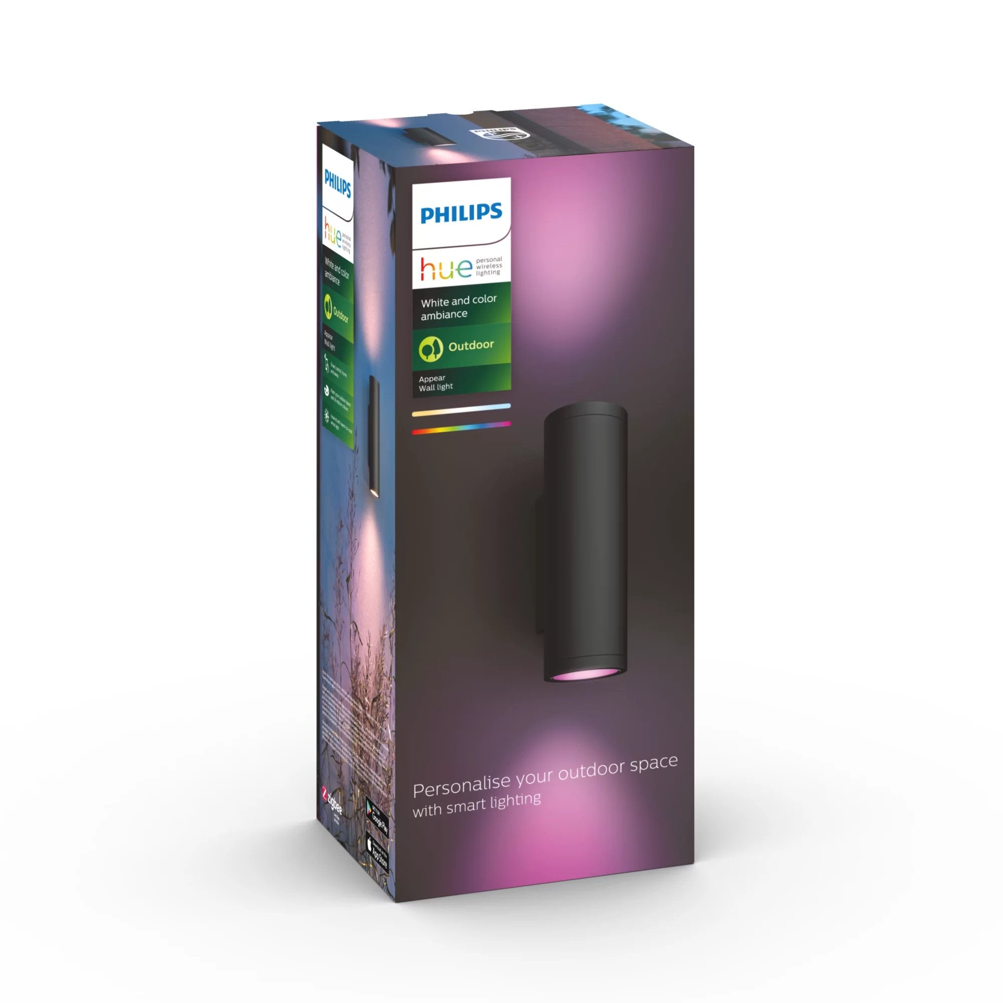 Philips Hue Appear  Kinkiet Czarny 2x