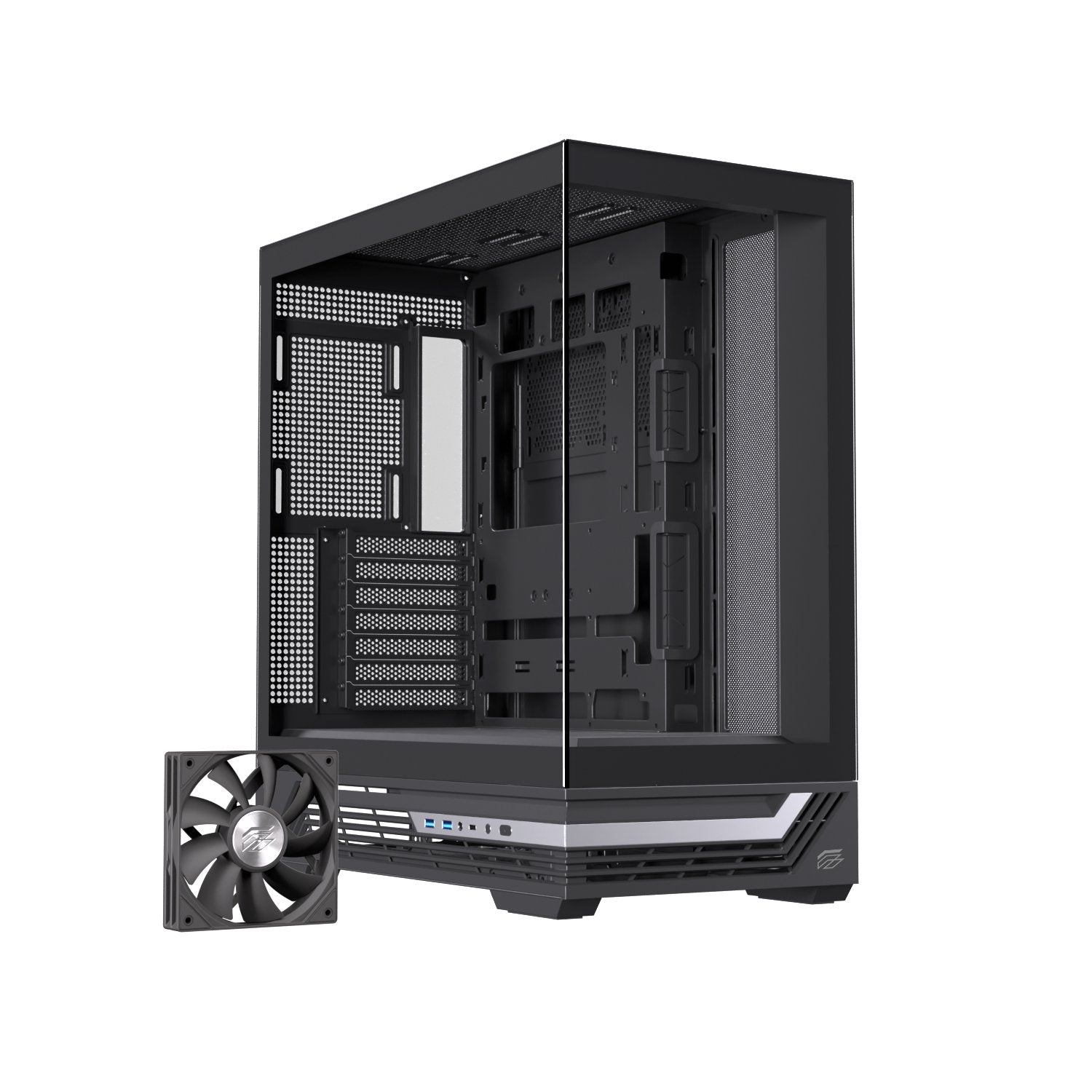 EAN 6977277366693 - Einarex EXCS-PR-800C-B carcasa de ordenador Midi Tower Negro imagen 3