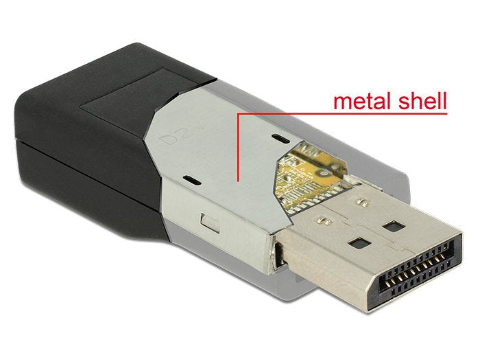 Delock Adaptador Displayport 1.2 Macho > Hdmi Hembra Negro