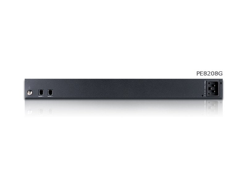 Aten Pdu (Power Distribution Unit) 8-Port Intelligent 1u Eco Unidad De Distribución De Alimentación Inteligente Eco Pdu De 8 Puertos De Tamaño 1u, Con Medición Por Toma Eléctrica De Salida (7 X C13, 1 X C19)