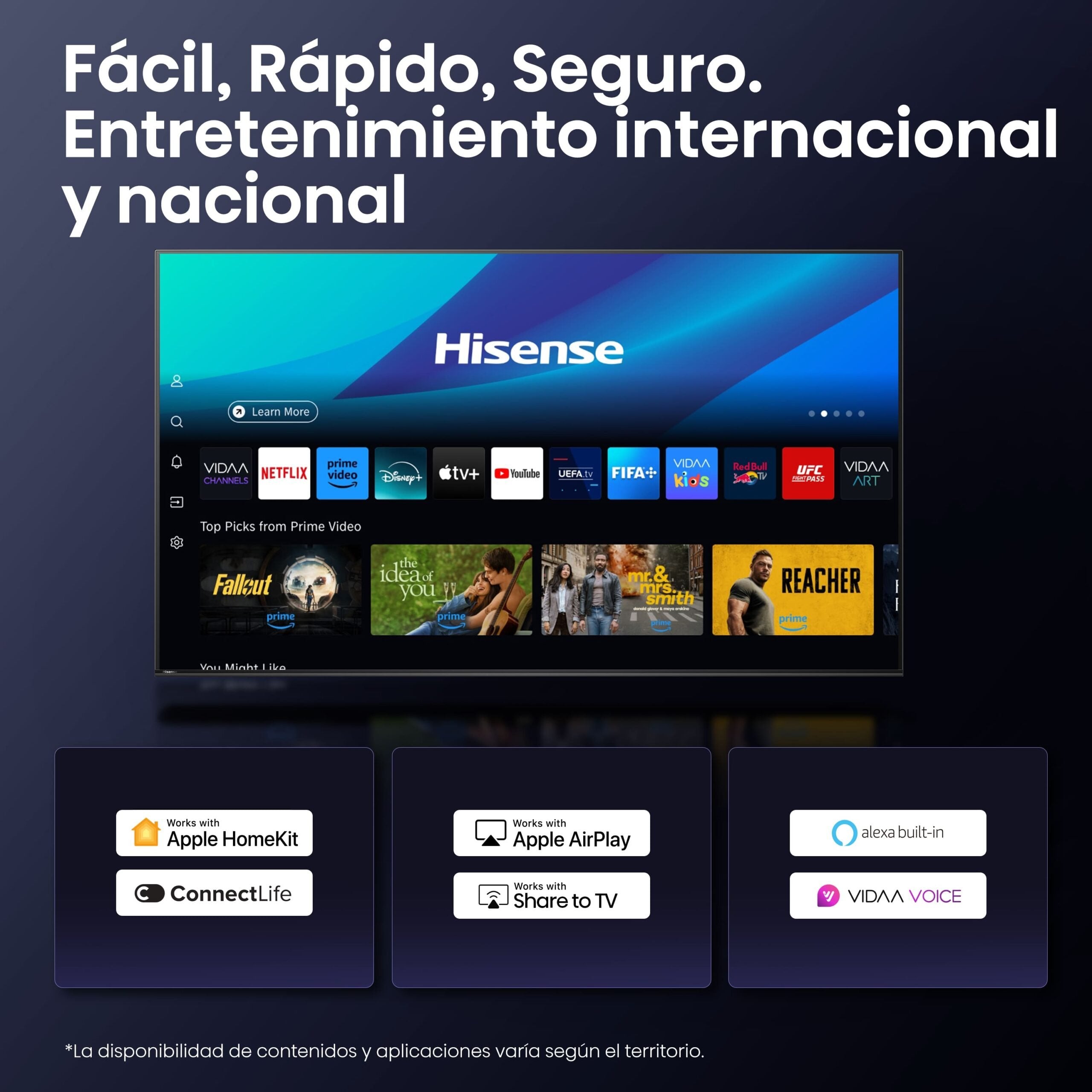 Televisor  Hisense 50a6q 50" Uhd 4k Vidaa Smart Tv Modo Juego