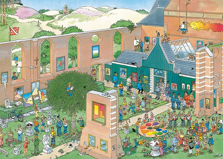 Jan Van Haasteren The Art Market 1000 Pcs Puzzle 1000 Pieza(S) Cómics