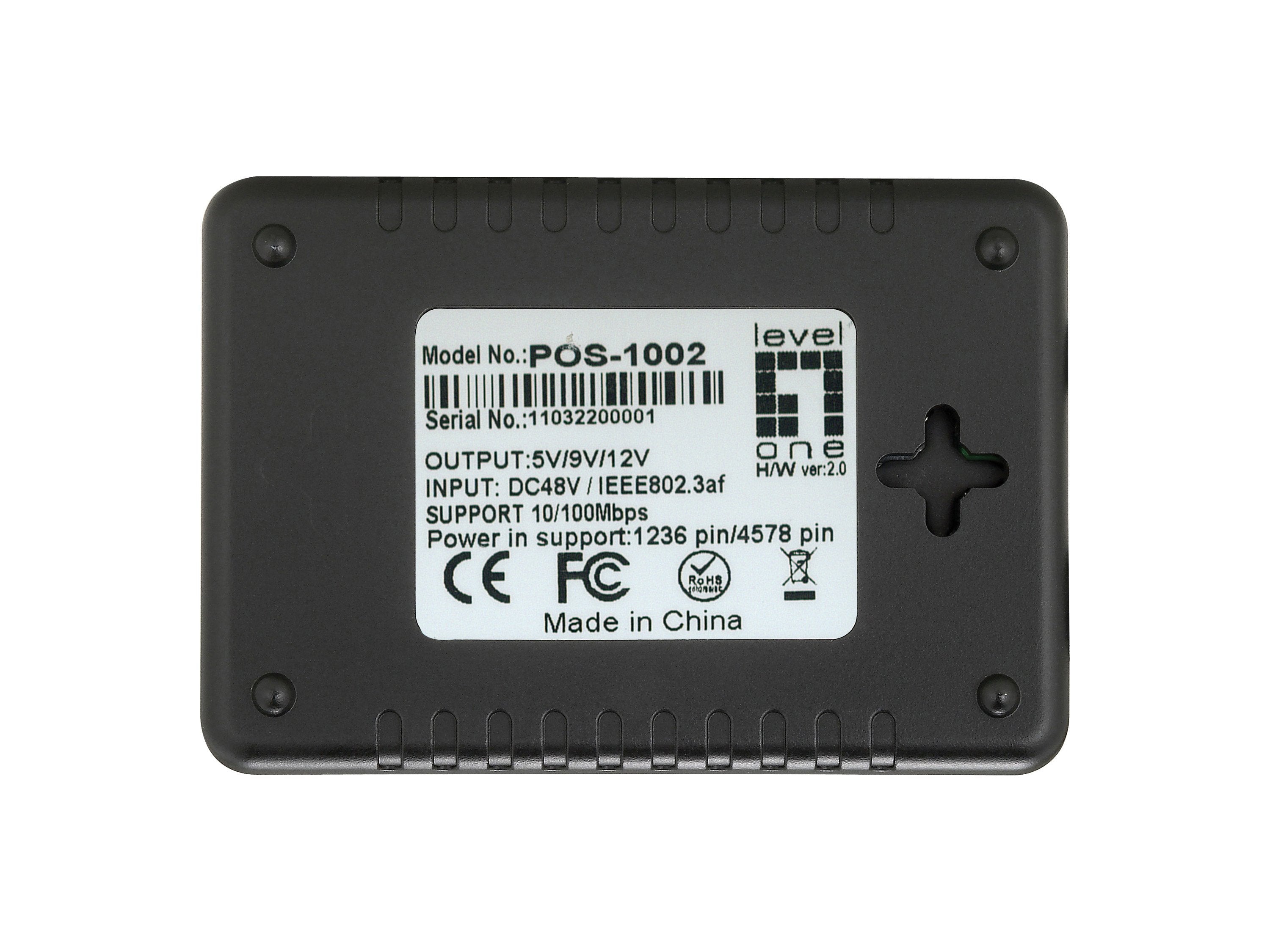 Divisor Levelone Pos-1002 1x Ge Poe