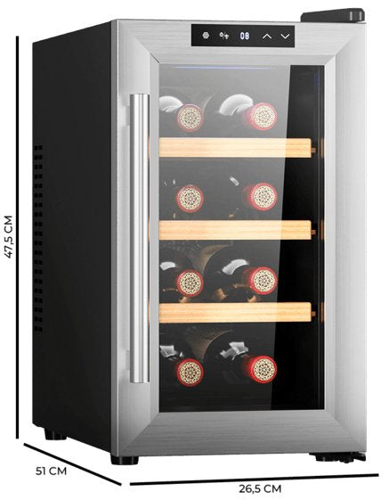 Vinoteca Cecotec Bolero Grandsommelier 830 Coolwood, Acero Inoxidable 8435484027083.0