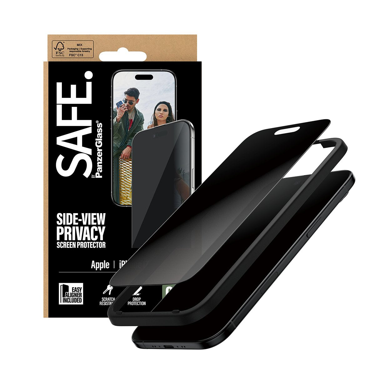 EAN 5715685028045 - PanzerGlass SAFE. by ® Privacy Screen Protector iPhone 17 Air | Ultra-Wide Fit w. EasyAligner Protector d imagen 6
