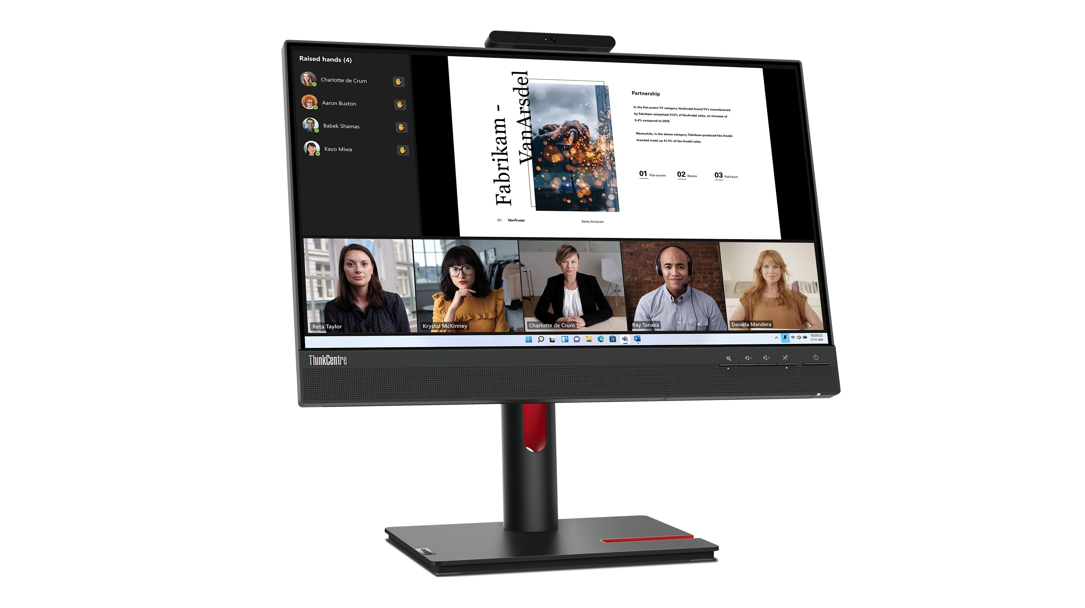 EAN 0196804767239 - Lenovo ThinkCentre TIO-22 Gen5 pantalla para PC 54,6 cm (21.5") 1920 x 1080 Pixeles Full HD LED Pantalla  imagen 11
