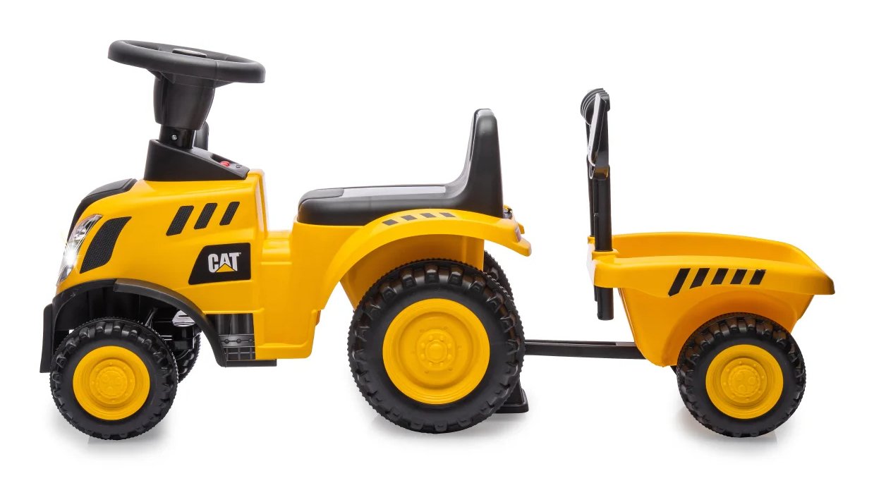 Jamara Rutscher Caterpillar Traktor Con Anhänger 2in1 Amarillo