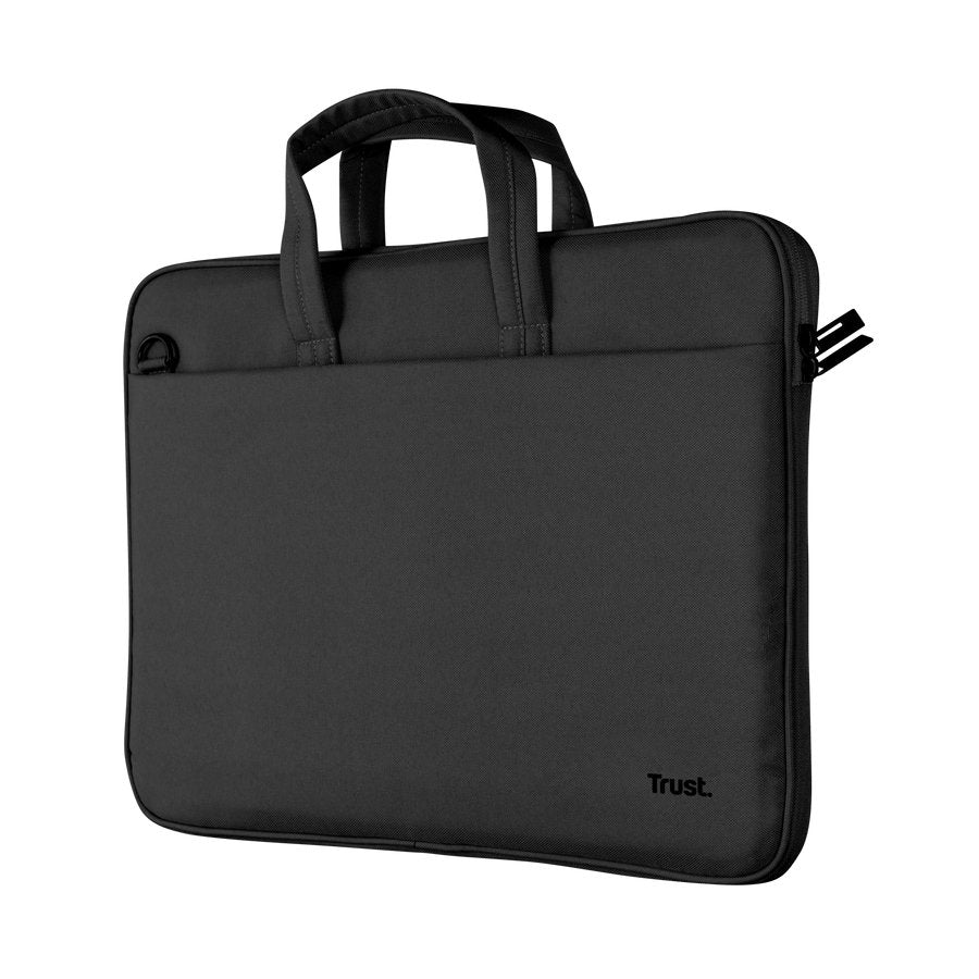 Maletin De Portátil 14" Trust Bologna Slim Eco Compartimento Acolchado Negro