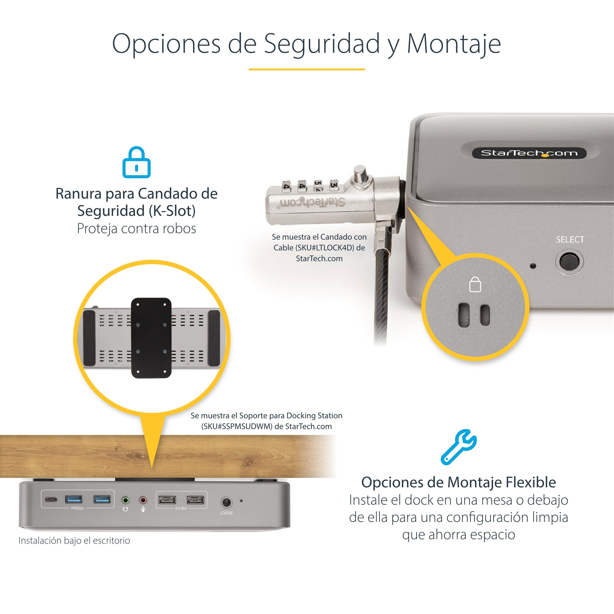 EAN 0065030898492 - StarTech.com 129UE-USBC-KVM-DOCK interruptor KVM Plata imagen 12