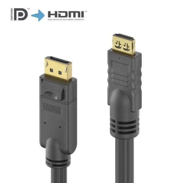 Purelink Displayport A Cable Hdmi 4k - Pureinstall 15,00m