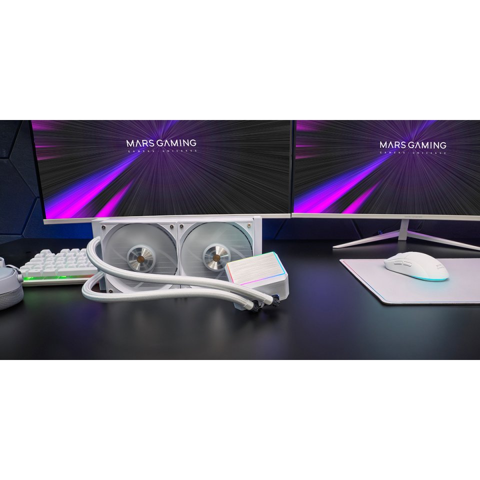 EAN 8435693112310 - Mars Gaming ML-PROII240W Procesador Kit de refrigeración líquida 12 cm Blanco 1 pieza(s) imagen 2