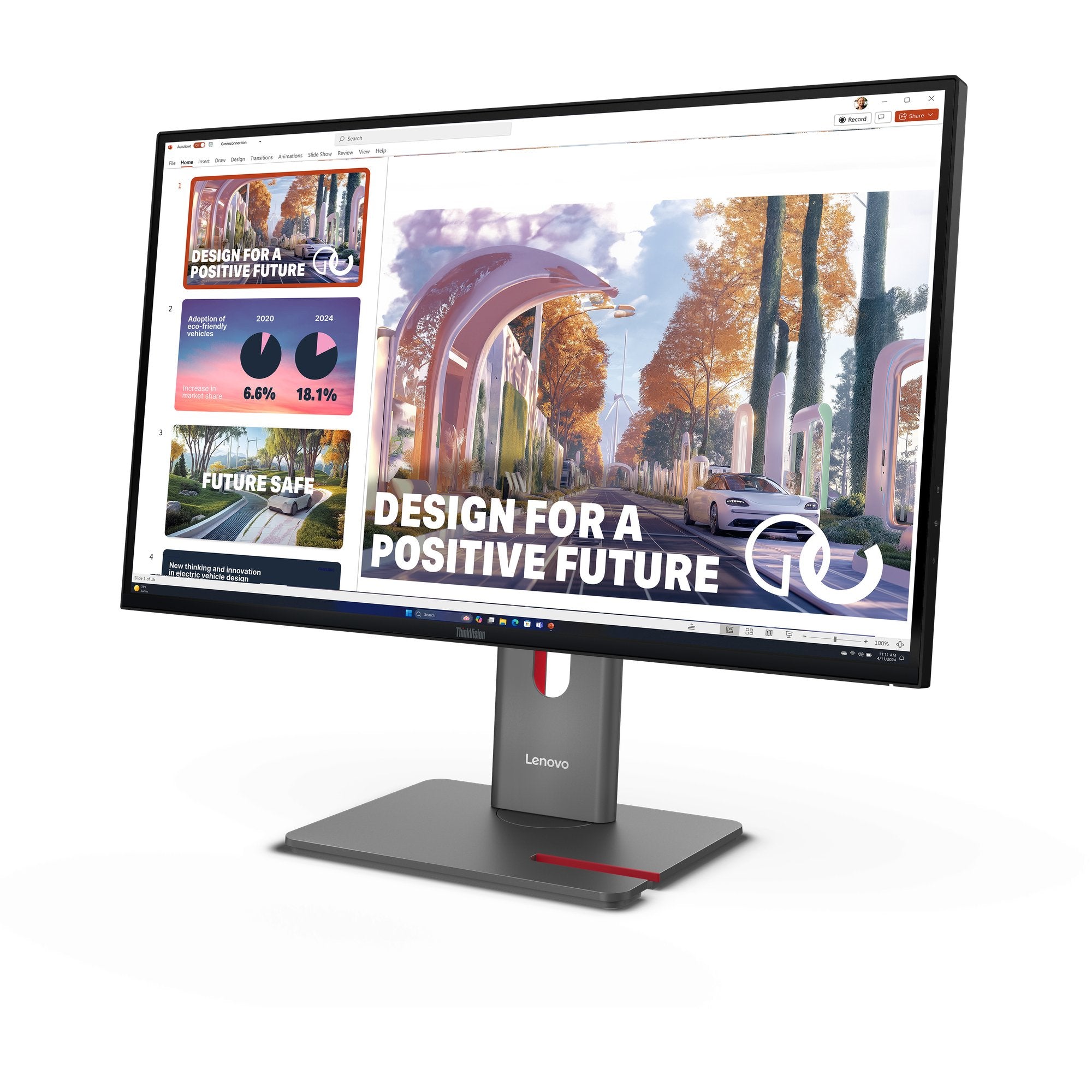 Monitor Lenovo Thinkvision 27"  P27qd-40 Led 2560 X 1440 Pixeles Wide Quad Hd Negro 64b3gat2eu
