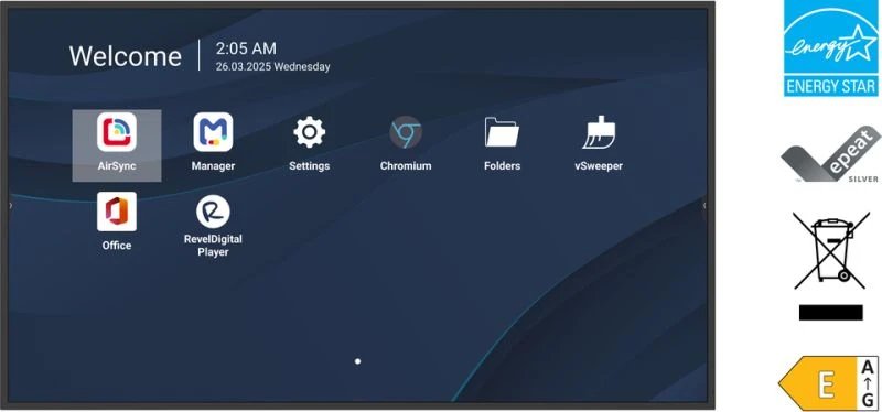 Viewboard Led Large Format Display 43 Inch 3840x2160 - 500 Nits - Android 14 - 24/7 - Usb-C