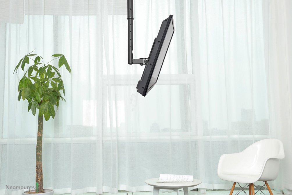 Neomounts By Newstar Soporte De Techo Para Tv (Ceiling Mount 10-40in Tilt/Swiv - Blk. Max 20kg.Vesa50x50to200x200)