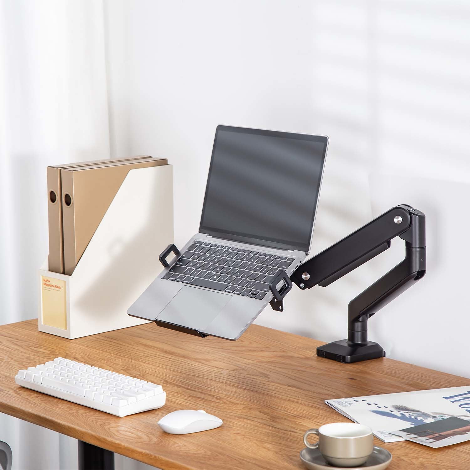Aisens Soporte Universal Para Portatil De 12-17 Para El Montaje En Un Soporte De Monitor - Negro