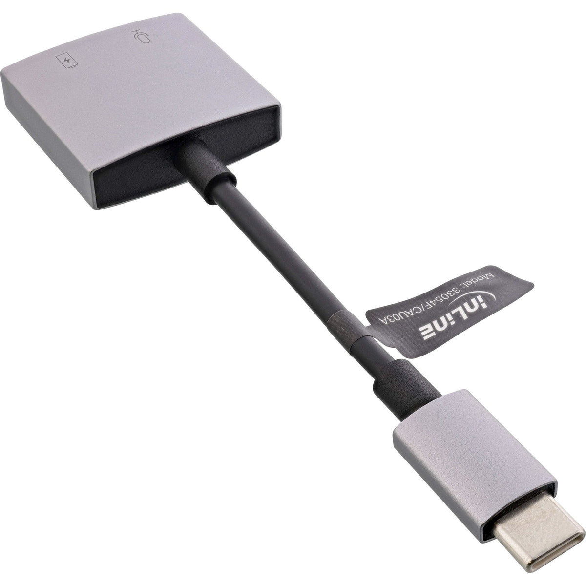 Inline® Usb-C Audio Adaptador Usb-C A 3.5mm Jack + Pd 30w