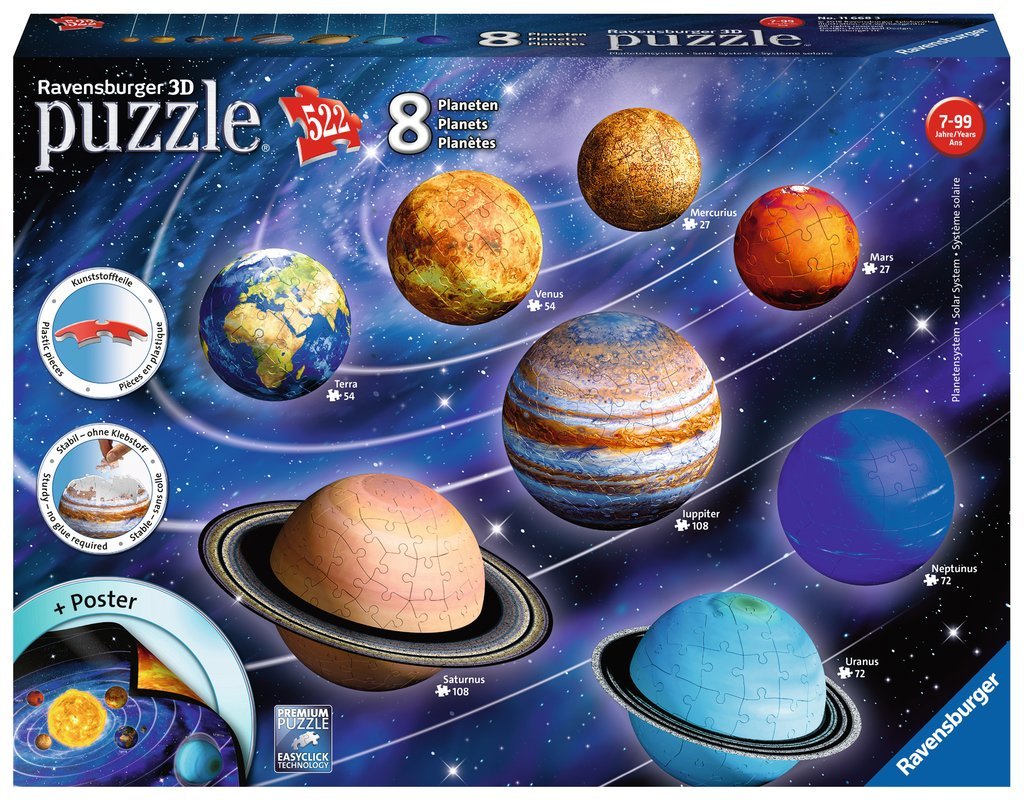 Puzzle  Ravensburger Sistema Planetario Rompecabezas 3d 116683