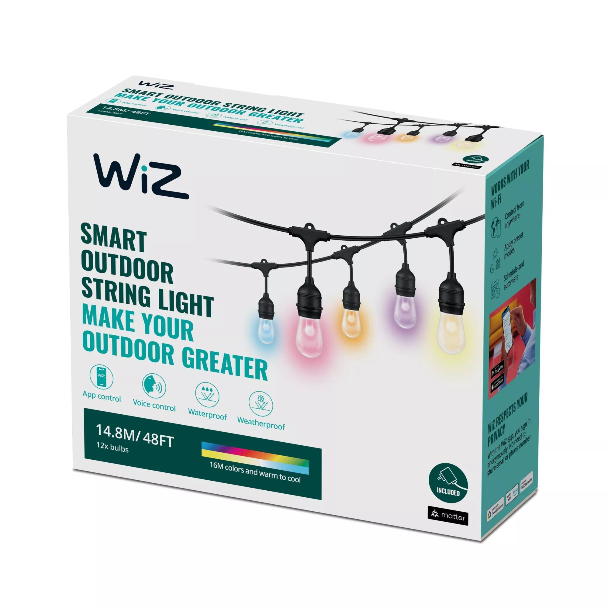 EAN 8719514554450 - WiZ 8719514554450 iluminación inteligente Tira de luz inteligente Wi-Fi/Bluetooth 12 W imagen 3