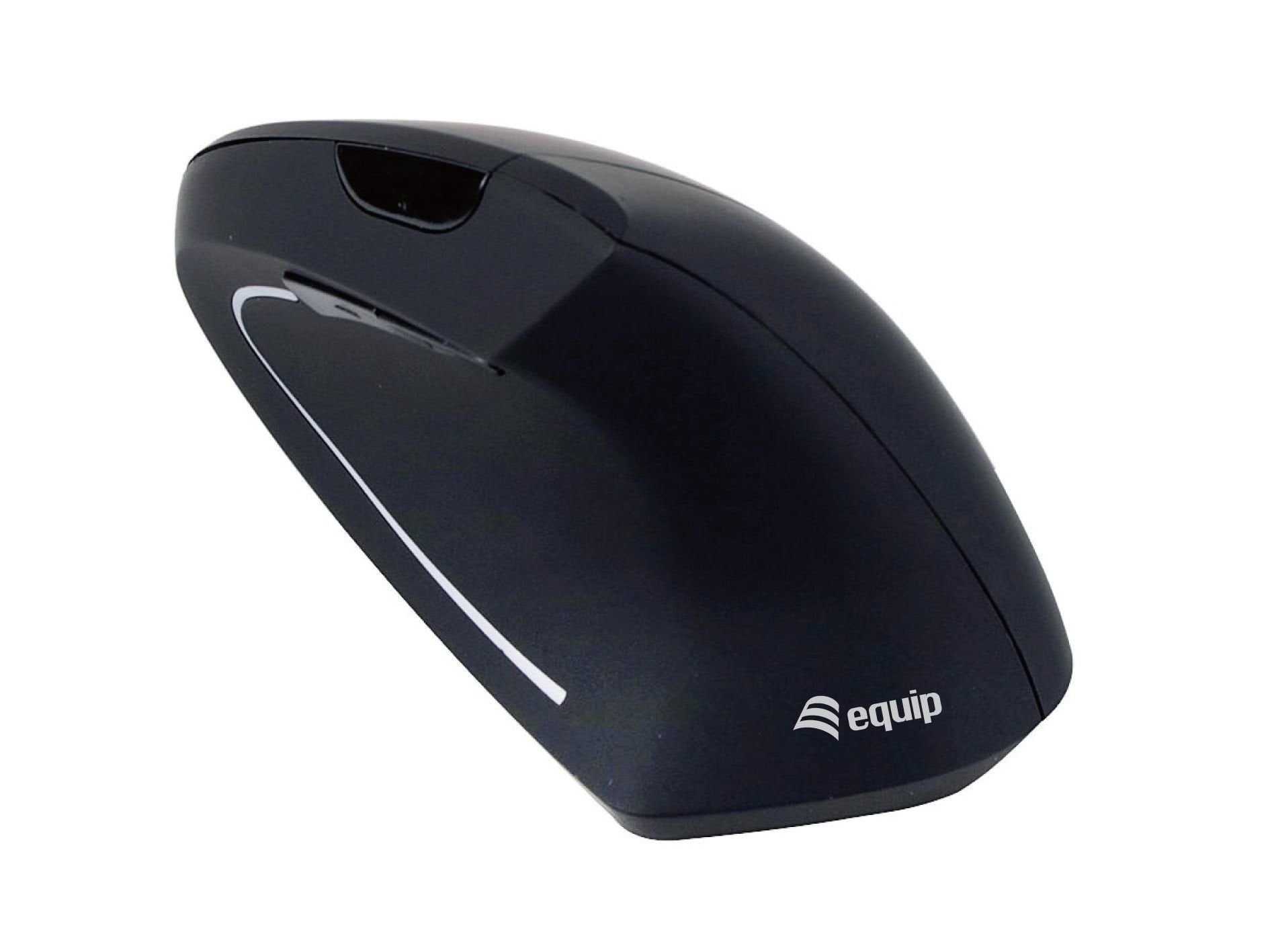 Raton  Wireless Ergonomico 2 Botones 1600dpi Equip Life  Color Negro