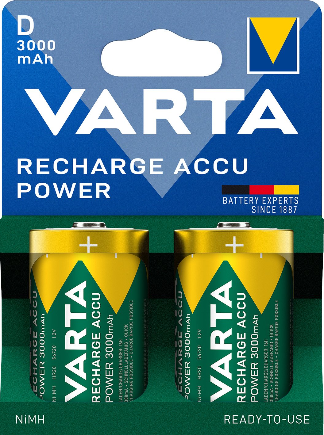 EAN 4008496133567 - Varta 56720 101 412 pila doméstica Batería recargable D Níquel-metal hidruro (NiMH) imagen 2