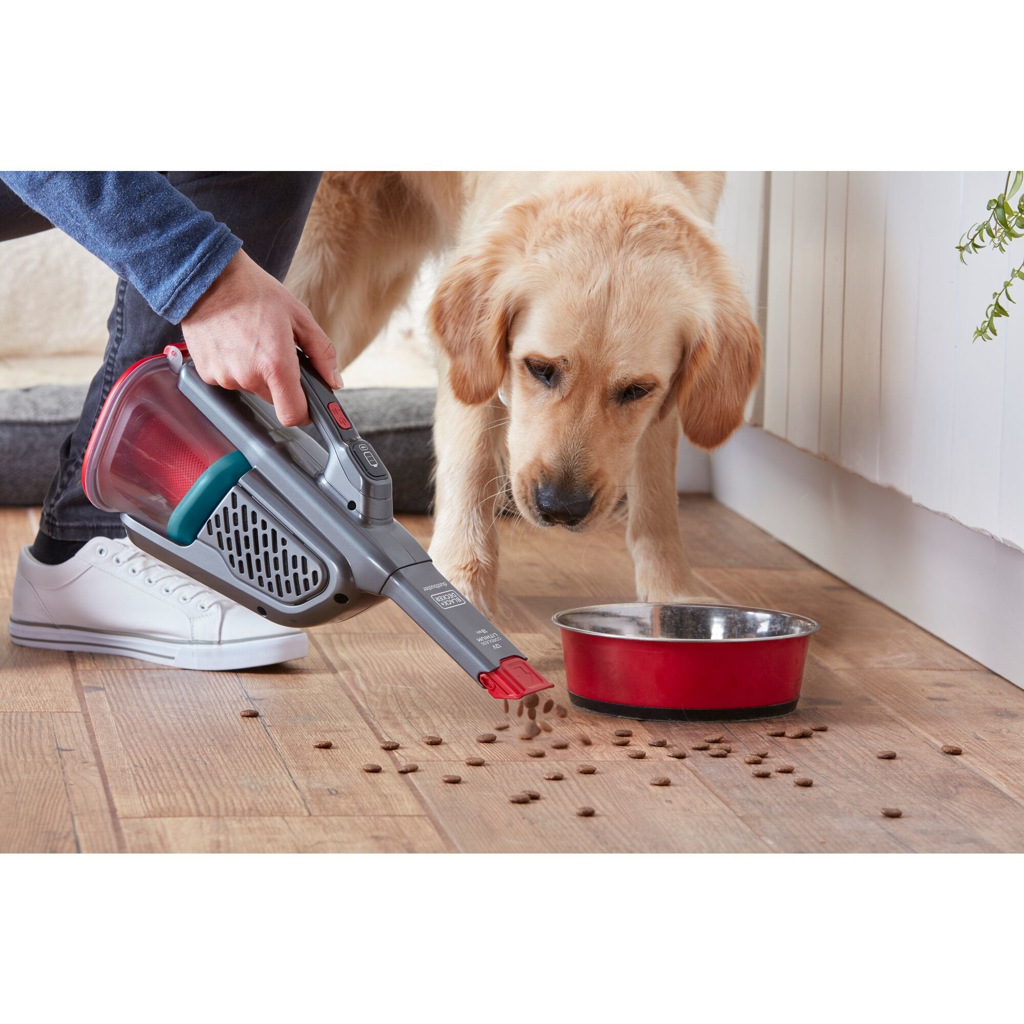 EAN 5035048712641 - Black & Decker BHHV315J-QW aspiradora de mano Negro, Rojo Sin bolsa imagen 19