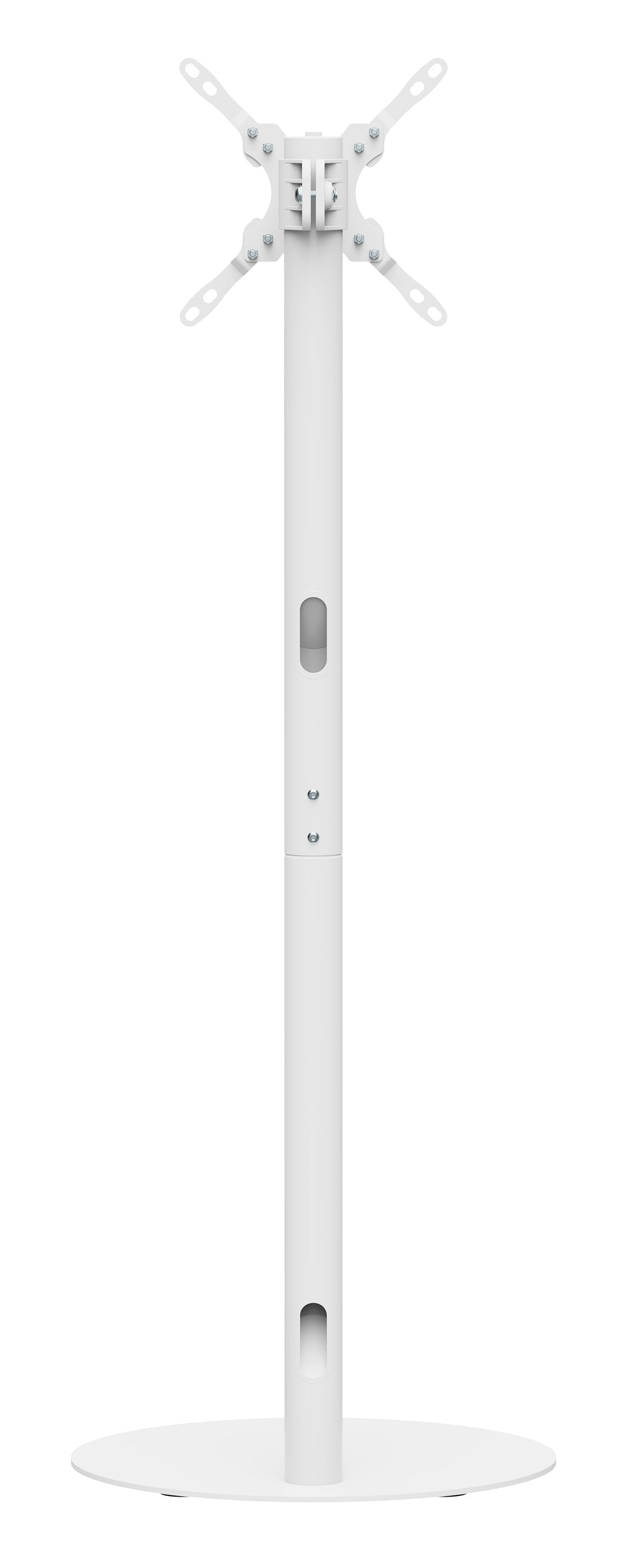 M Pro Series - Single Pole  Floorbase 2 White