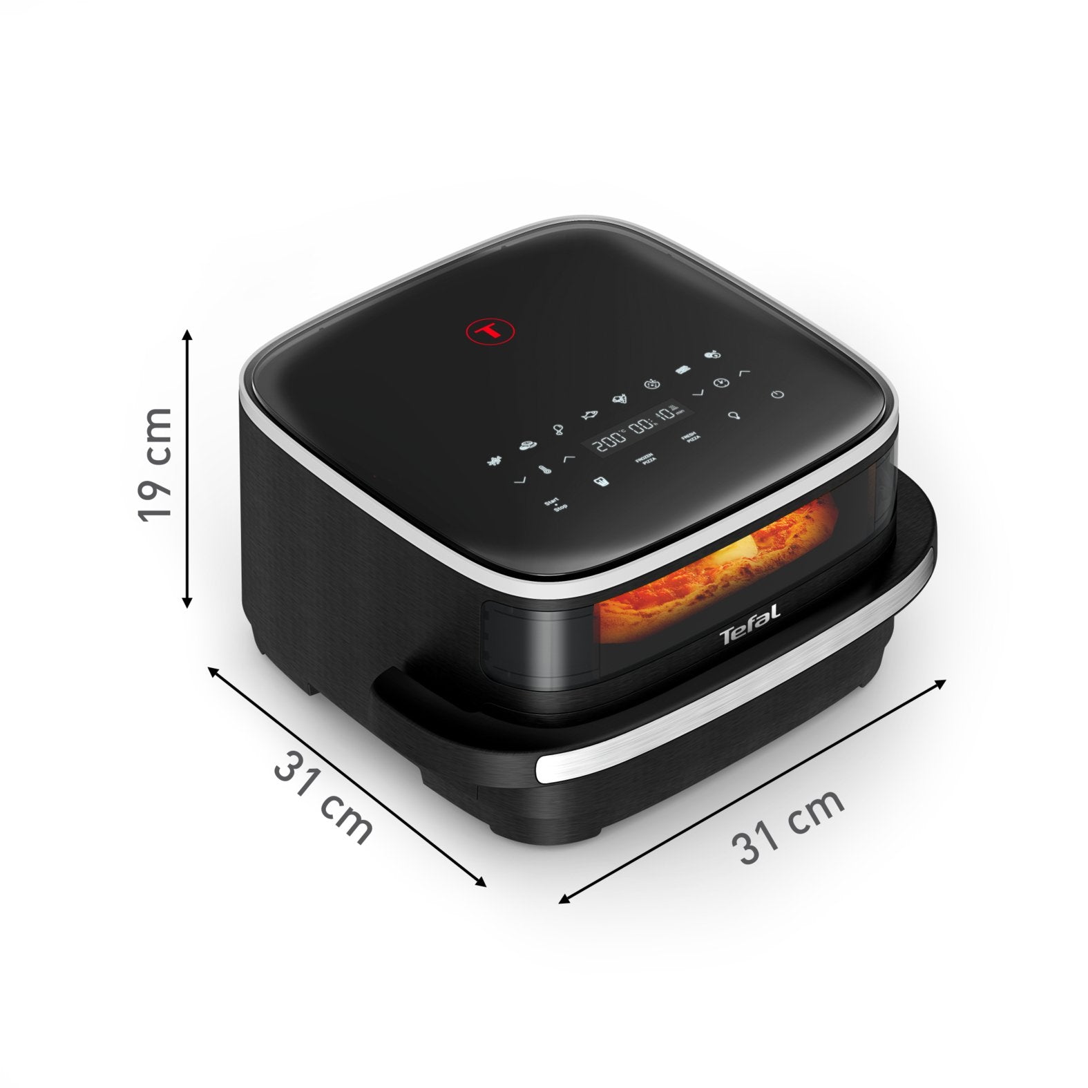 Freidora Tefal Easy Fry Xl Surface Fw4018e0  2200 W  Caliente Negro