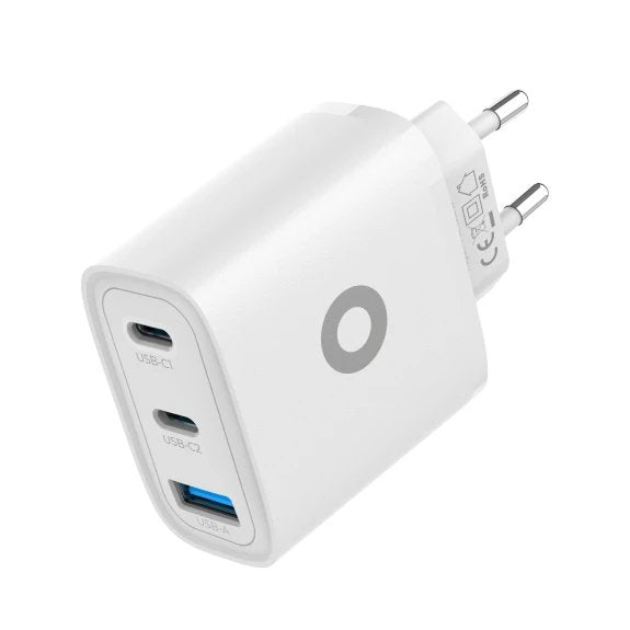 Mobile Origin 40w Gan Charger Mo13 White 1x Usb-A + 2x Usb-C