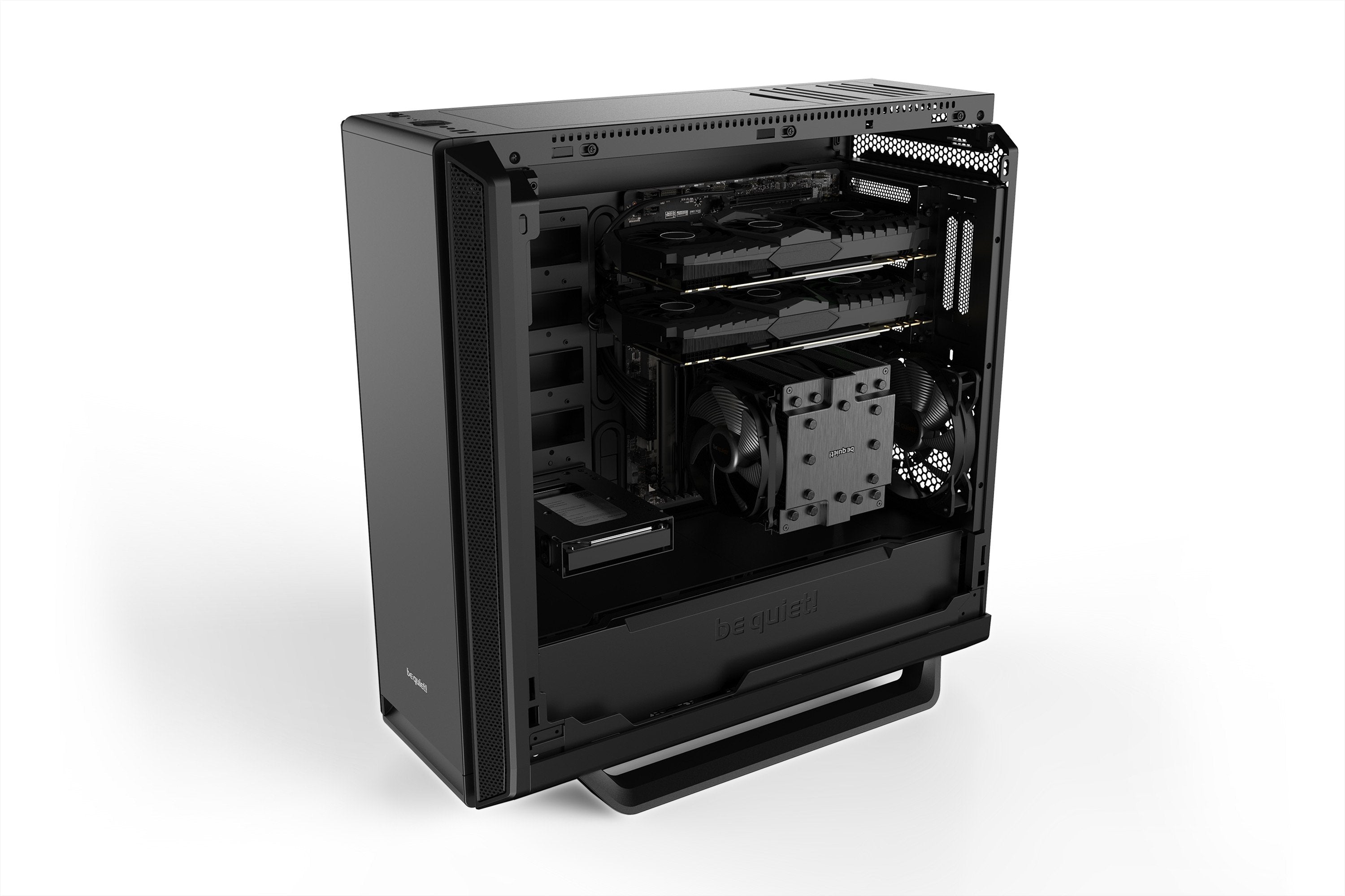 Caja Pc Be Quiet! Silent Base 802 Negra 3 Ventiladores 140mm/Insonorizada Bg039