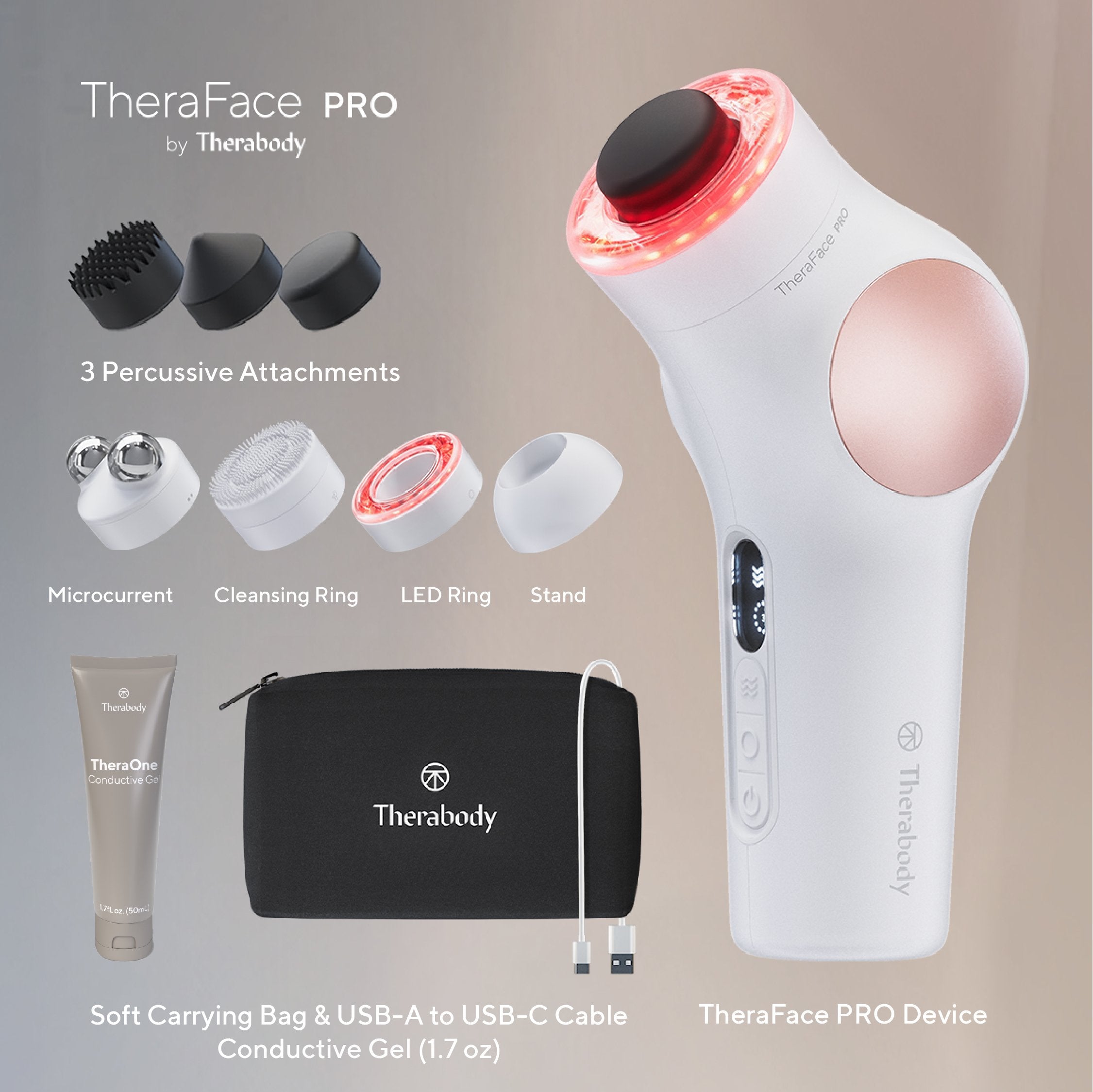 Therabody Theraface Pro Masajeador Cara Blanco
