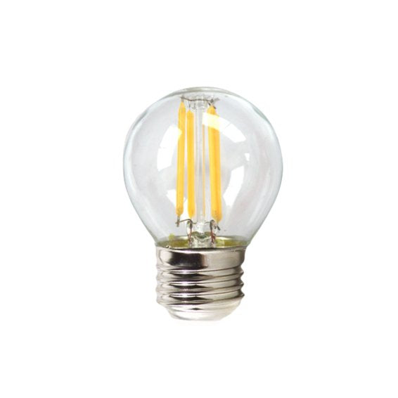 Bombilla Led Silver Electronic Eco Filamento Trans. Esferica 4w=60w -  E27 -  3000k Luz Calida