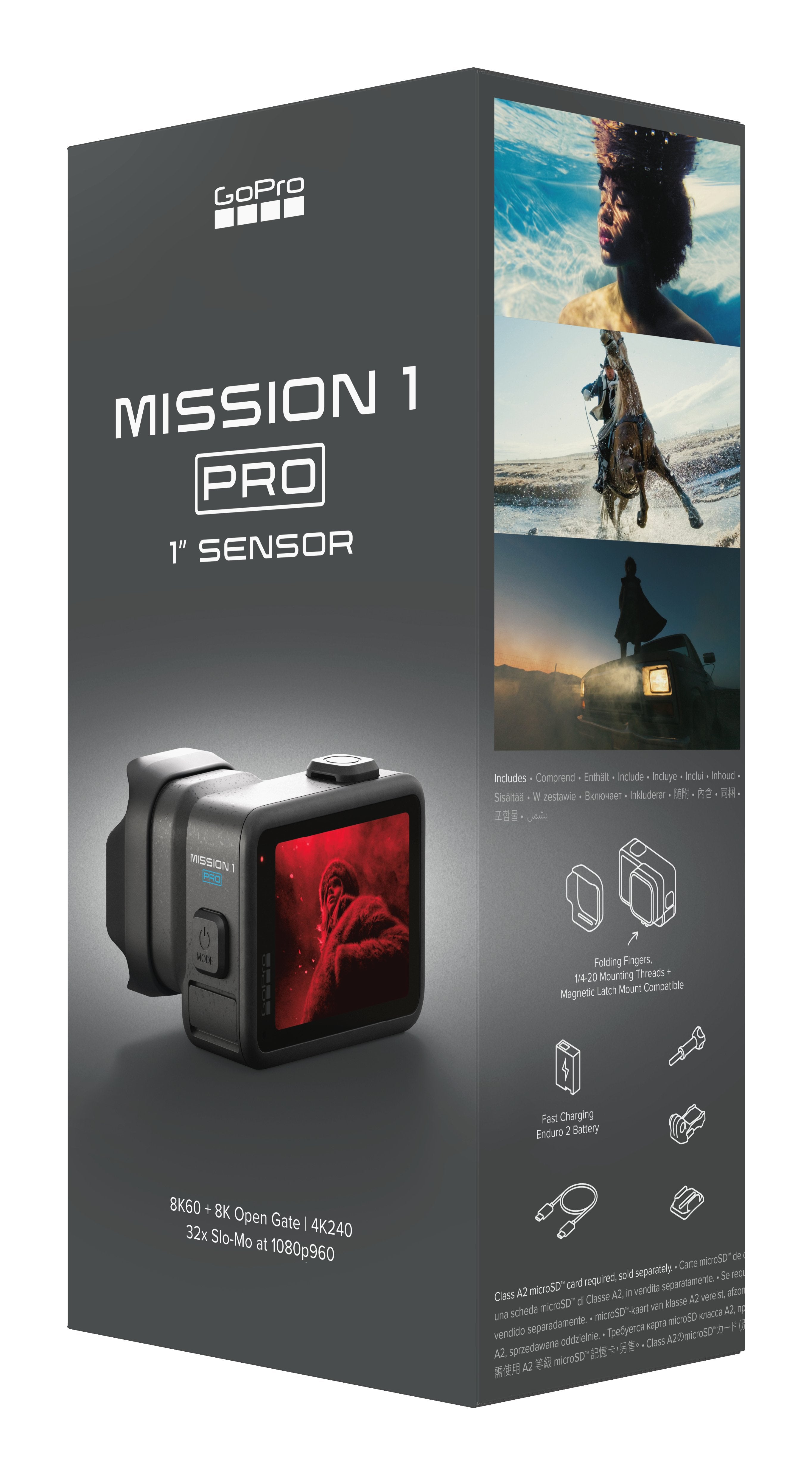 Go Pro Mission 1 Pro Black Cámara De Cine 8k Compacta