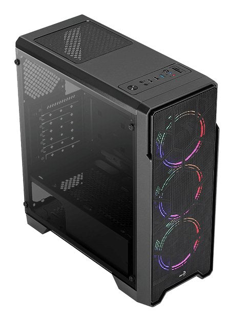 Caja Pc Aerocool Midi Ore Saturn Frgb Black Microatx/Atx/Miniitx  Frgb-G-Bk-V1 3xf