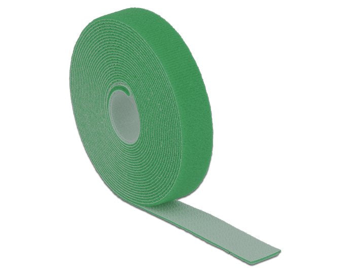 Delock 18731 Cinta Velcro En Rollo La 5 M X An 20 Mm Verde