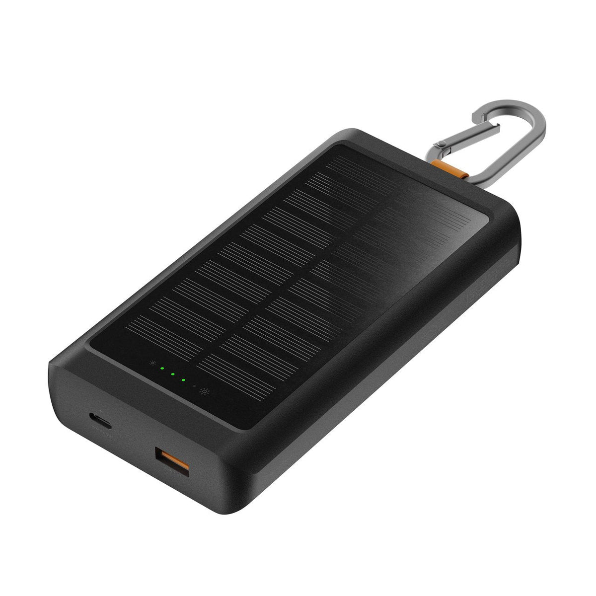 Xtorm 15w Go2 Solar Power Bank 10.000 Mah Incluye 1.0w Solarpanel, Integrierter Lámpara Y Karabiner, 15w Fastcharge