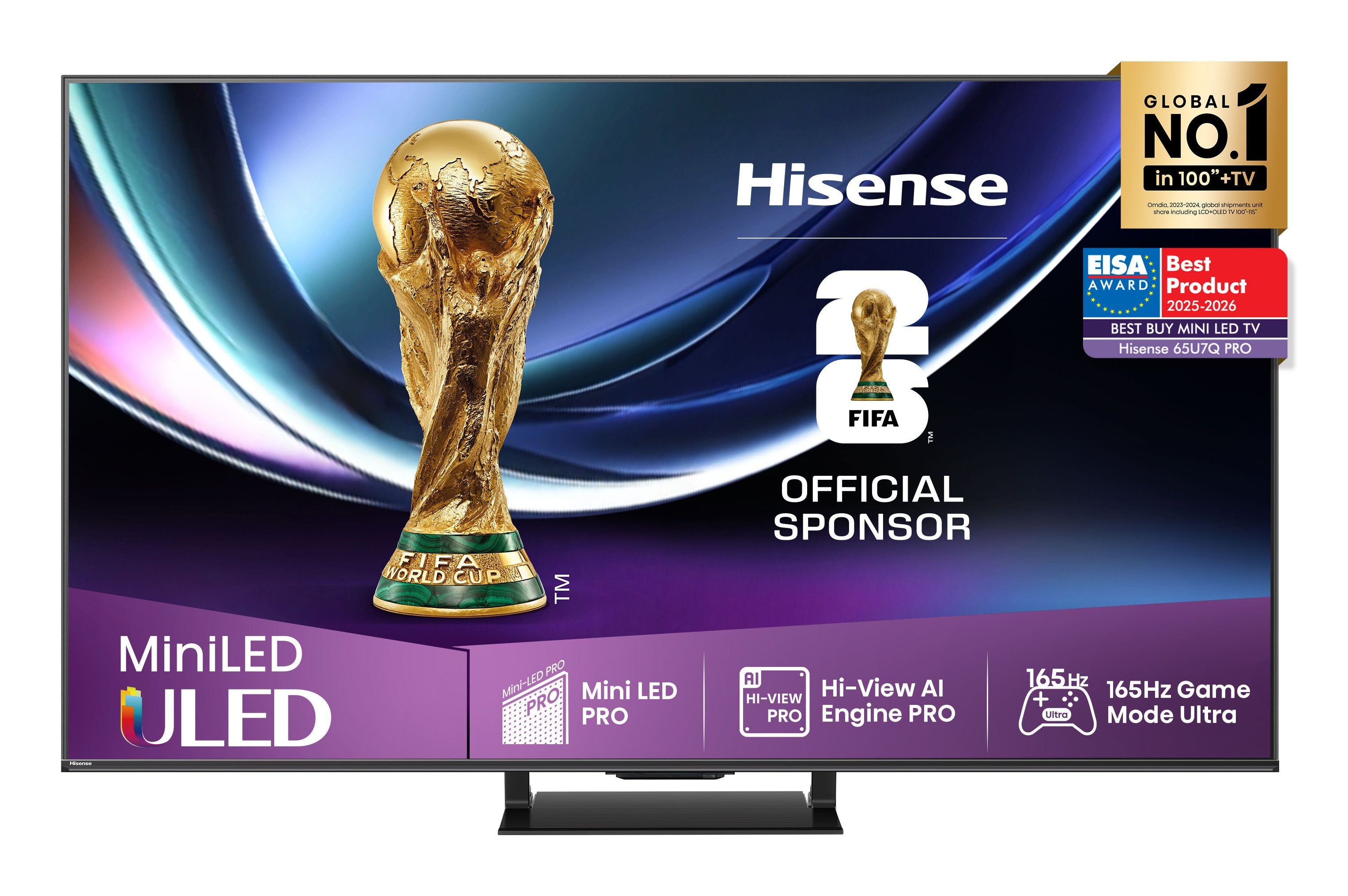 EAN 6942351417325 - Hisense 65U7Q PRO 165,1 cm (65") 4K Ultra HD Smart TV Wifi Negro 500 cd / m² imagen 1