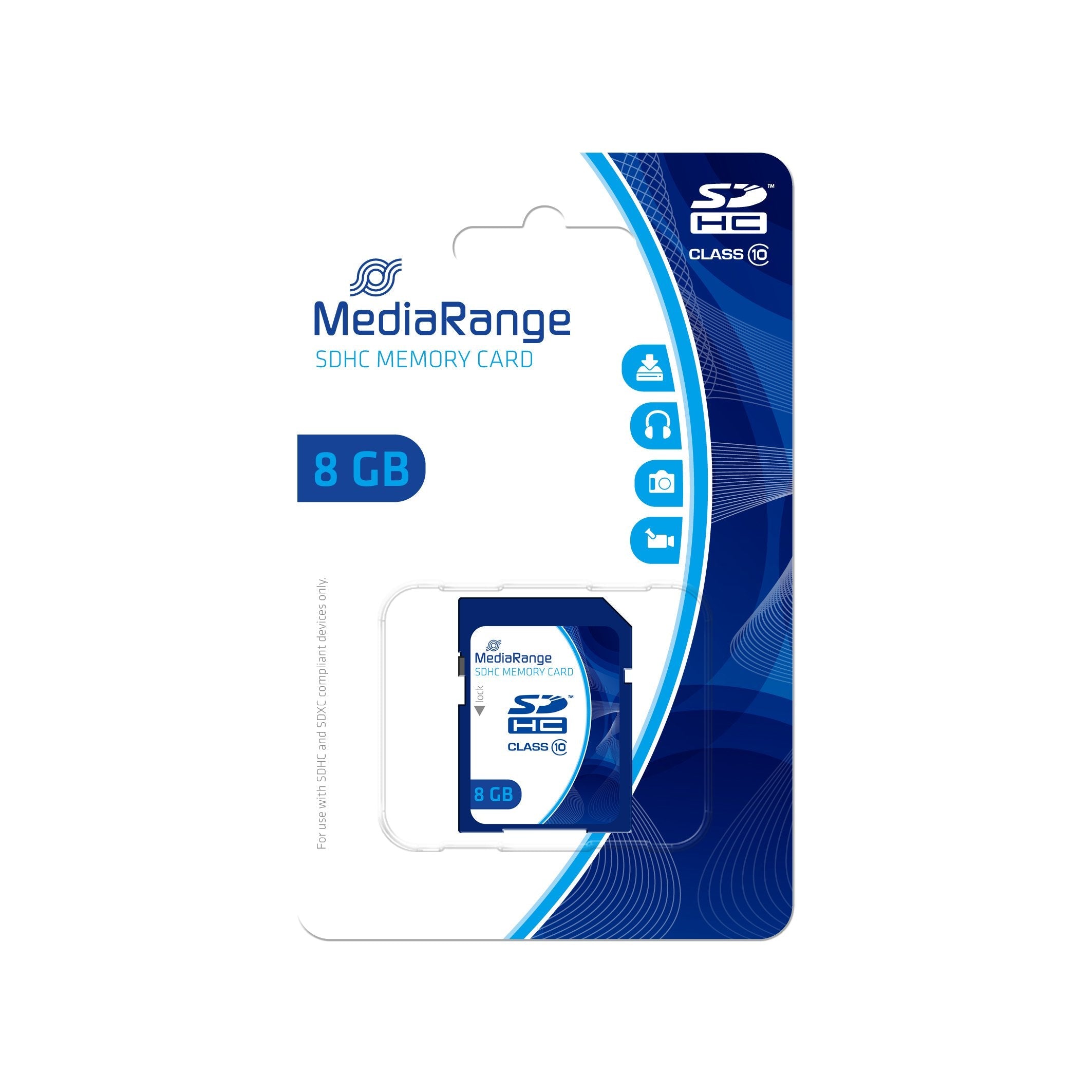 Tarjeta Sd Mediarange 8gb Sdhc Cl.10