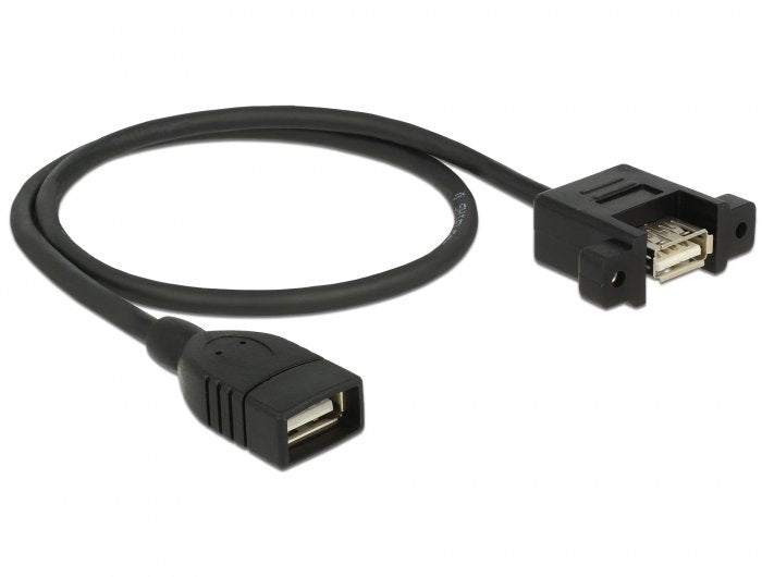 Delock Cable Usb 2.0 Typ-A Buchse > Usb 2.0 Typ-A Buchse Zum Einbau 0.5 M