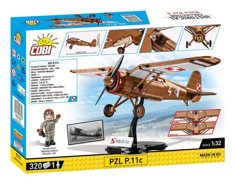 Cobi Pzl P.11c, Juguete De Construcción Cobi-5742