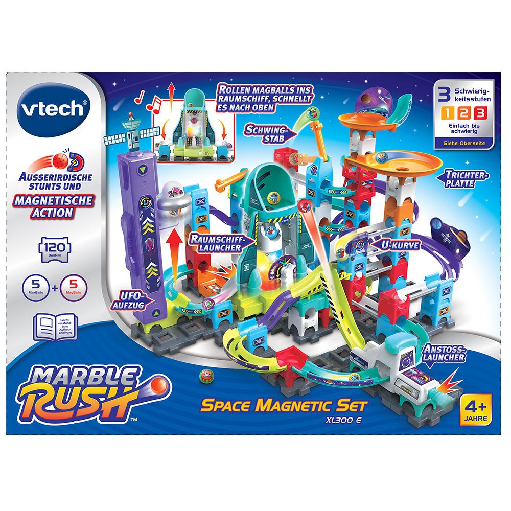 Vtech Marble Rush - Set Magnético Espacial Xl300 E, Pista