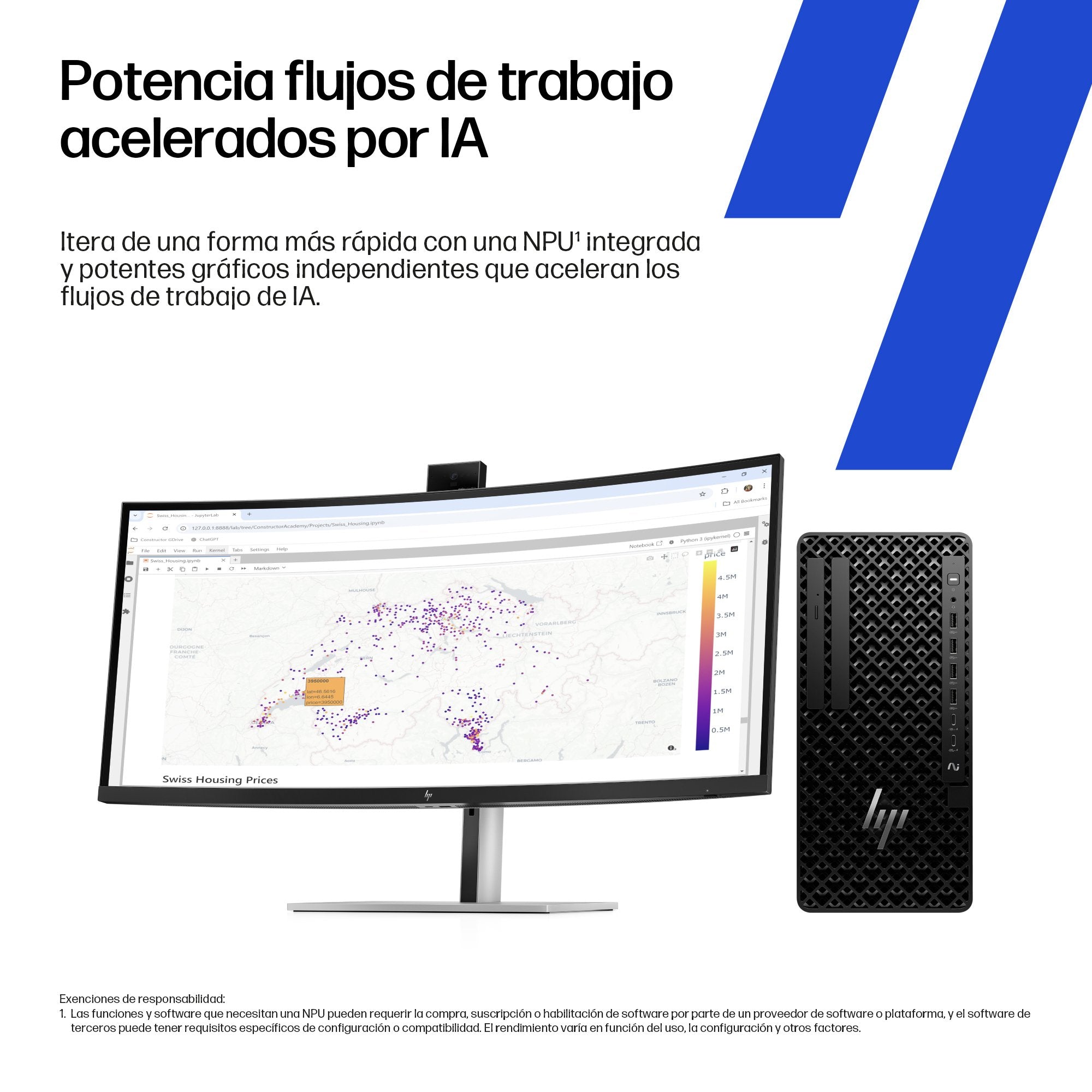 Pc Workstation  Hp Z1 G1i Ultra 9 285 32 Gb Ssd 1 Tb Nvme Geforce Rtx 5060 Ti Gigabit Ethernet Ieee 802.11ax (Wi-Fi 6) Ieee 802.11be (Wi-Fi 7) Bluetooth 5.4 Win 11 Pro Monitor: Ninguno Teclado: Esp