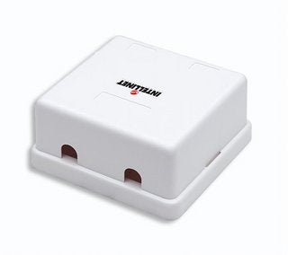 Intellinet 162852 Caja De Montaje En Superficie Para Módulo Keystone Dos Salidas Blanco