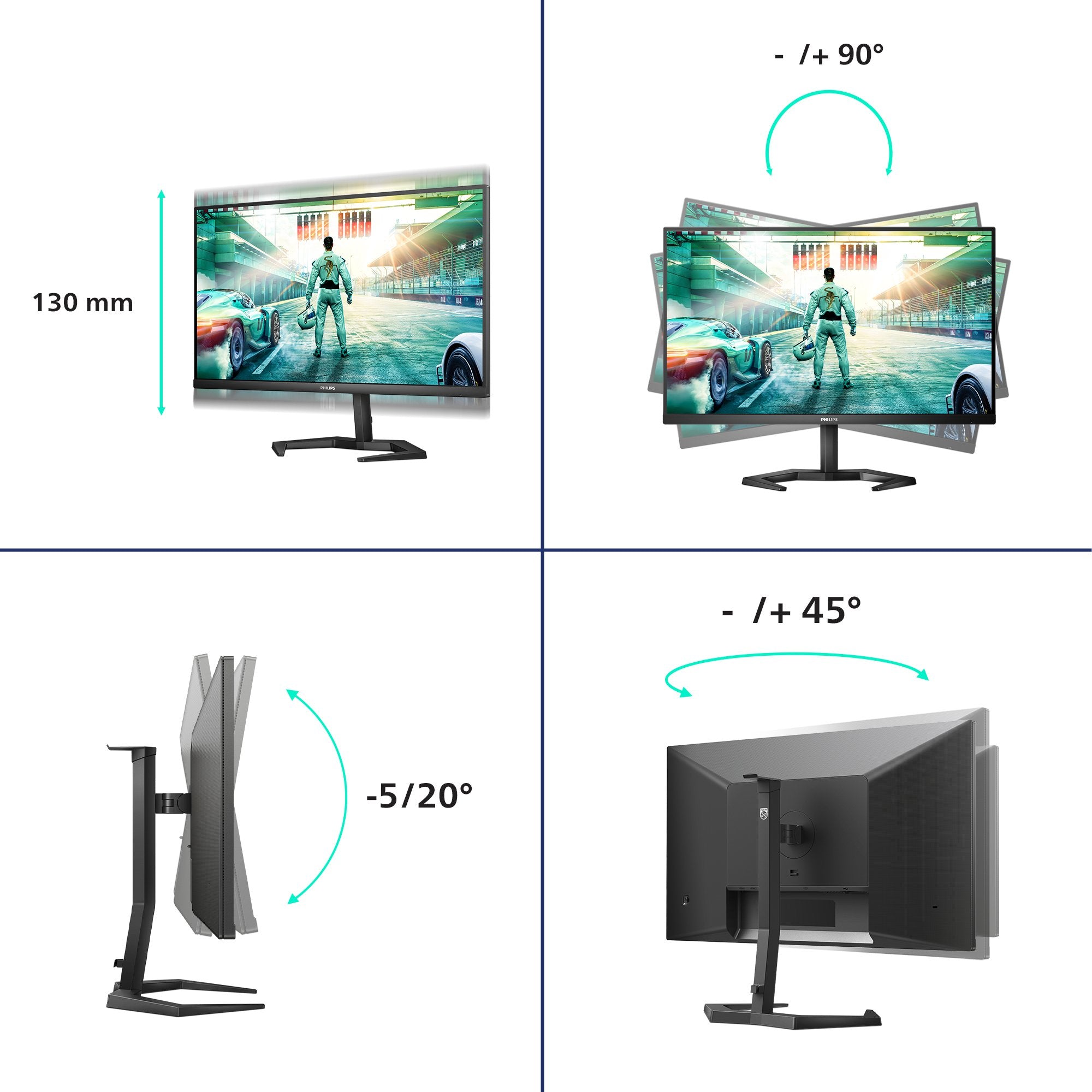 EAN 8712581781125 - Philips Momentum 27M1N3200ZA/00 pantalla para PC 68,6 cm (27") 1920 x 1080 Pixeles Full HD LED Negro imagen 3