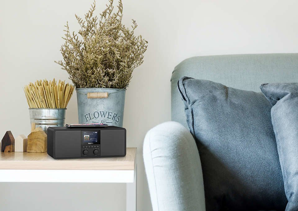 Radio Philips Tar8805/10 Internet Digital Negro