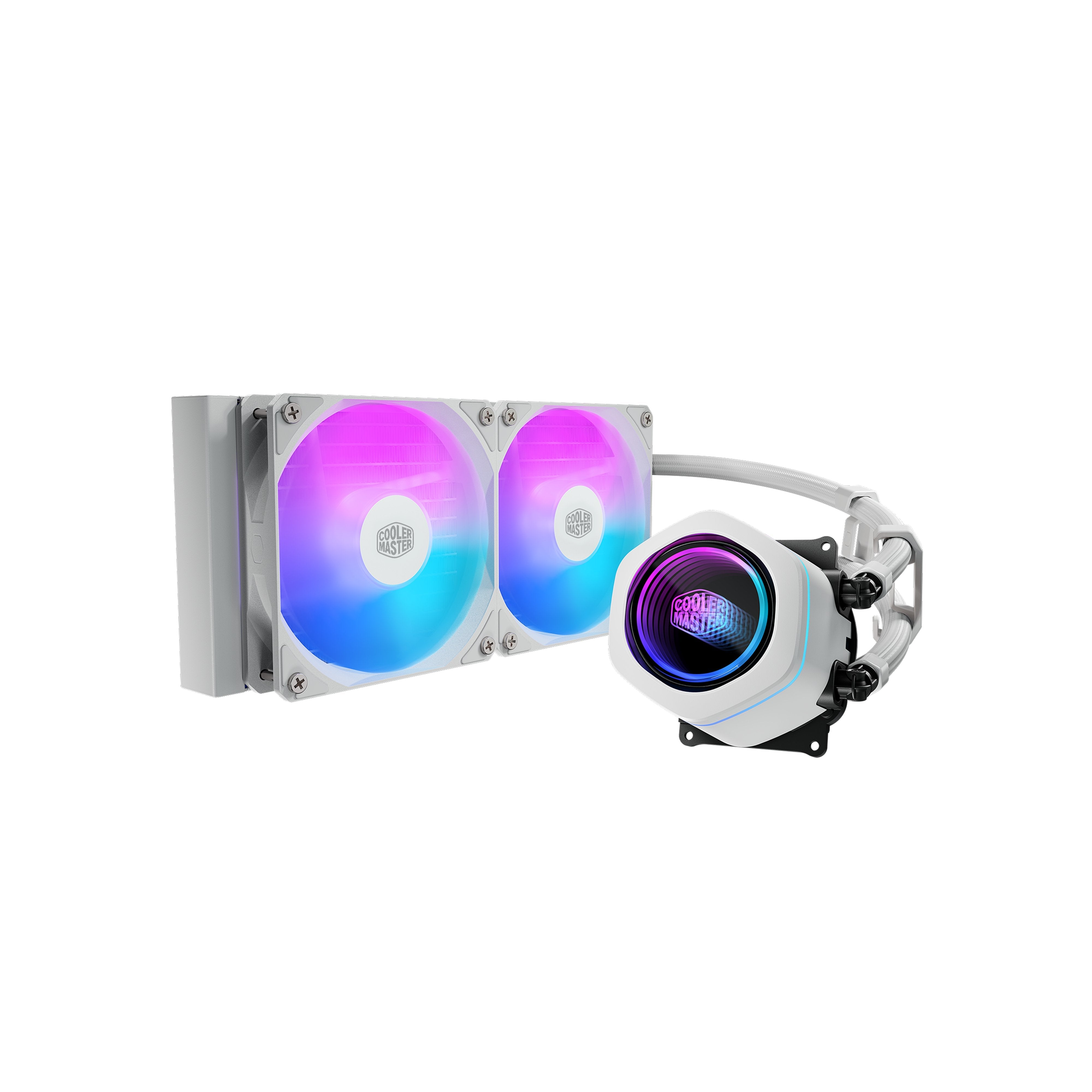 Kit Watercooling Aio Cooler Master Masterliquid Core Nex Rgb - 240mm (Blanco)