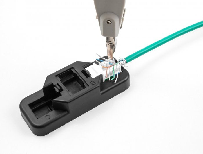 Keystone Lsa Set Mit Auflegehalterung Rj45   Rj11 Cat.6 Schwarz