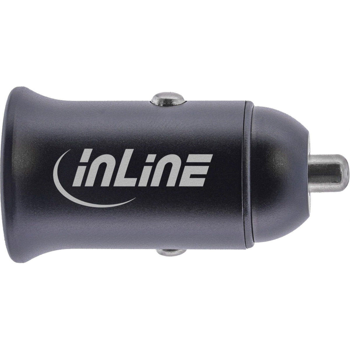 Inline® Usb Car Charger Power-Adapter Power Delivery, 2x Usb Type-C, Black