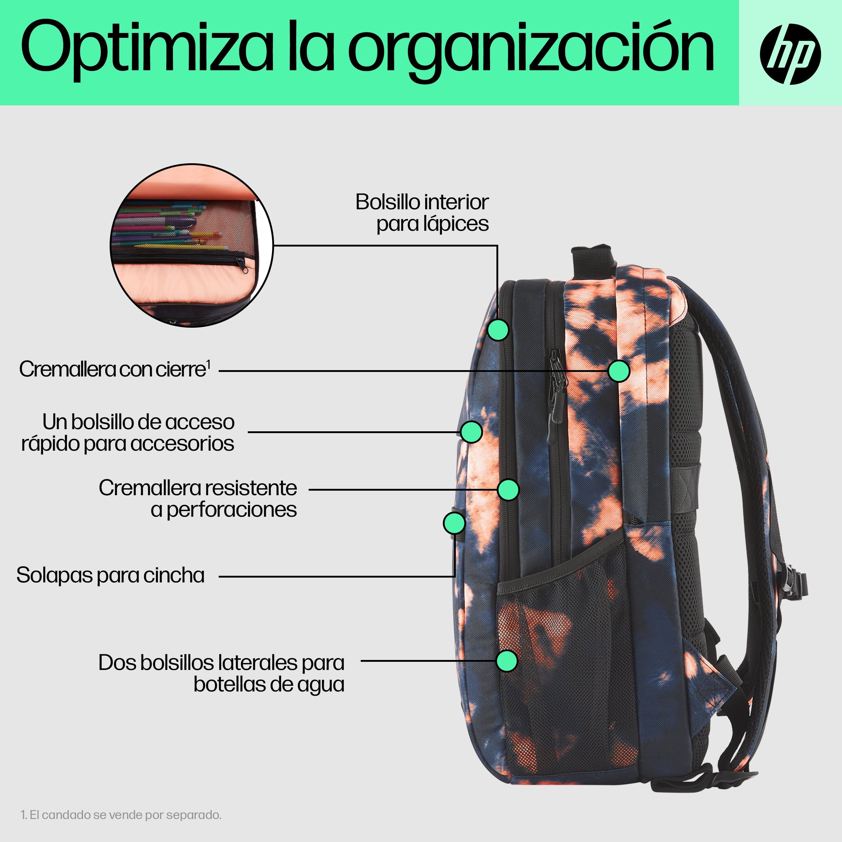 Hp Mochila Campus Xl  16,1 "Con Teñido Anudado
